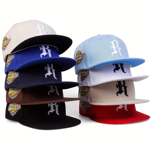 1pc Men's Outdoor R Letter Baseball Cap, Sports Hip Hop Hat, Casual Sun Hat - NIGHTSTRUT